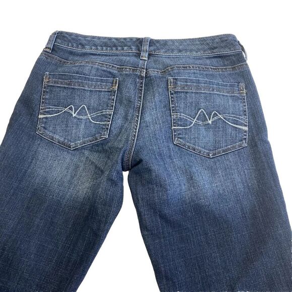 NY&C Womens Slim Slouch Sits at Lower Waist Blue Denim Jeans Size 4 Stretch - Picture 9 of 16